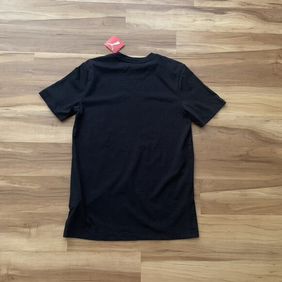 PUMA Men's T-Shirt Small Black Cotton Crew Neck NWT - Picture 4 of 9